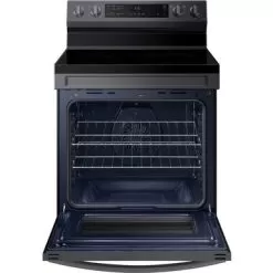 Samsung 6.3-Cu. Ft. Smart Freestanding Electric Range With No-Preheat Air Fry And Convection, Brushed Black -Appliance Shop 4a91ff9b c625 4615 9d24 680a377303ba