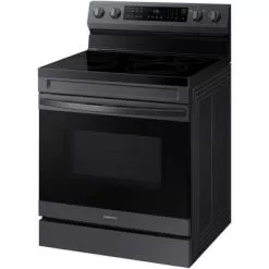 Samsung 6.3-Cu. Ft. Smart Freestanding Electric Range With No-Preheat Air Fry And Convection, Brushed Black -Appliance Shop 4ae23cda 5ee2 4119 8807 ffa2db59f0d9
