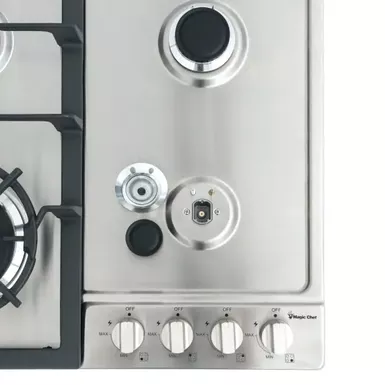 Magic Chef 24'" Built-In Gas Cooktop In Stainless Steel 6 Magic Chef 24'" Built-In Gas Cooktop In Stainless Steel - Image 4