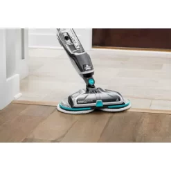BISSELL - SpinWave Cordless Powered Mop - Titanium/Electric Blue -Appliance Shop 4c2e7721 d0e9 43e4 94a5 f01f3254f34f
