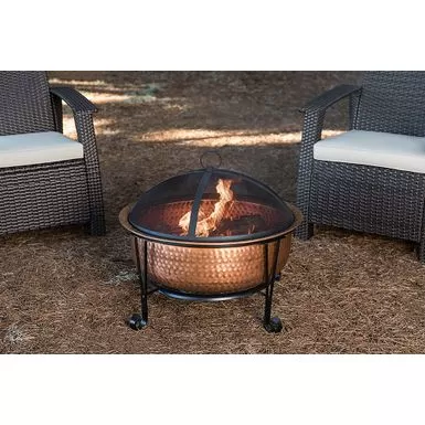 Fire Sense - Palermo Wood Burning Fire Pit - Copper 7 Fire Sense - Palermo Wood Burning Fire Pit - Copper - Image 5