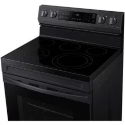 Samsung 6.3-Cu. Ft. Smart Freestanding Electric Range With No-Preheat Air Fry And Convection, Brushed Black -Appliance Shop 4e028caf 835a 48c2 a819 a1b9c0c7d8d1