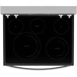 Whirlpool - 5.3 Cu. Ft. Freestanding Electric Convection Range With Air Fry - Stainless Steel -Appliance Shop 4f5c0ee1 5c45 56c6 bcb6 3da54caa1c43