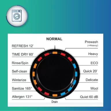 Equator Digital Compact 110V Vented/Ventless 18 Lbs Combo Washer Dryer 1400 RPM - Blue 9 Equator Digital Compact 110V Vented/Ventless 18 Lbs Combo Washer Dryer 1400 RPM - Blue - Image 7