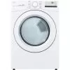 LG - 7.4 Cu. Ft. Stackable Electric Dryer With FlowSense - White -Appliance Shop 501394aa 7f14 529c bf0a 88cb49b093db