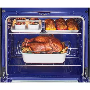 LG 6.3-Cu. Ft. Electric Smart Range With InstaView And AirFry, Black Stainless Steel 7 LG 6.3-Cu. Ft. Electric Smart Range With InstaView And AirFry, Black Stainless Steel - Image 5