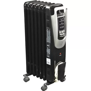 NewAir - Electric Oil Radiator Heater - Black 4 NewAir - Electric Oil Radiator Heater - Black - Image 2
