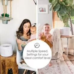 Crane HEPA Air Purifier With 3 Speed Settings For Rooms Up To 300 Sq. Ft. - White -Appliance Shop 512fc2fd 64e6 42ec bf89 c80264544acf