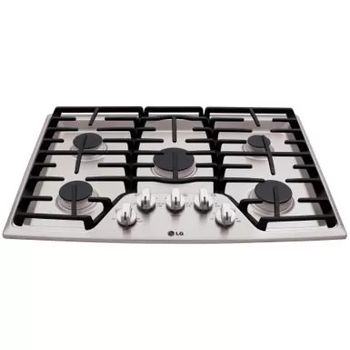 LG 30 Inch 5 Sealed Burner Gas Cooktop - STAINLESS STEEL 5 LG 30 Inch 5 Sealed Burner Gas Cooktop - STAINLESS STEEL - Image 3