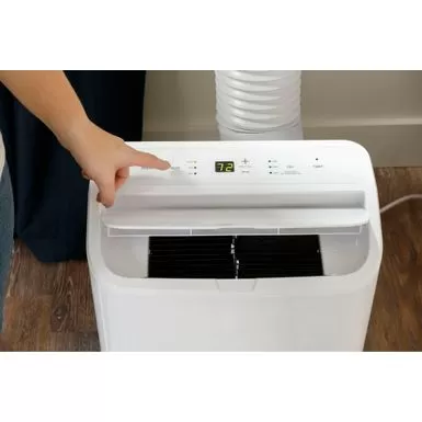 GE - 350 Sq. Ft. 10,000 BTU Portable Air Conditioner With Remote - White 9 GE - 350 Sq. Ft. 10,000 BTU Portable Air Conditioner With Remote - White - Image 7