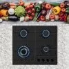 Built-in 24" Gas Cooktop - 4 Sealed Burners Cook Tops In Black - 24" -Appliance Shop 52f5406d 2509 4316 95f3 45e6ffe857af