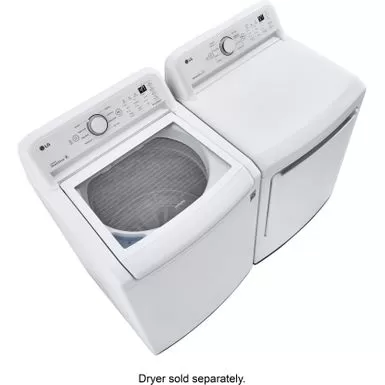 LG - 4.5 Cu. Ft. Smart Top Load Washer With Vibration Reduction And TurboDrum Technology - White 10 LG - 4.5 Cu. Ft. Smart Top Load Washer With Vibration Reduction And TurboDrum Technology - White - Image 8