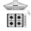 2 Piece Kitchen Appliances Packages Including 30" Gas Cooktop And 36" Wall Mount Range Hood - 30" -Appliance Shop 53f0651a bef6 4115 be31 fe1b43f69d6e