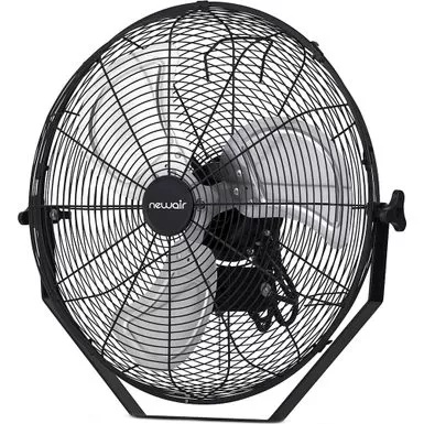 NewAir - 4000 CFM 18" Outdoor High Velocity Wall Mounted Fan With 3 Fan Speeds And Adjustable Tilt Head - Black 5 NewAir - 4000 CFM 18" Outdoor High Velocity Wall Mounted Fan With 3 Fan Speeds And Adjustable Tilt Head - Black - Image 3