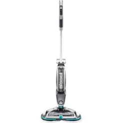 BISSELL - SpinWave Cordless Powered Mop - Titanium/Electric Blue
