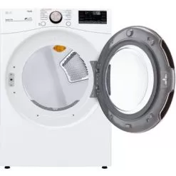 LG - 7.4 Cu. Ft. Stackable Smart Electric Dryer With Steam And Built-In Intelligence - White -Appliance Shop 54d99a7a f8f1 5955 9742 8eb9e996bc33
