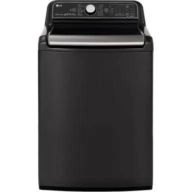 LG - 5.5 Cu. Ft. High-Efficiency Smart Top Load Washer With Steam And TurboWash3D Technology - Black Steel 3 LG - 5.5 Cu. Ft. High-Efficiency Smart Top Load Washer With Steam And TurboWash3D Technology - Black Steel