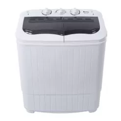 Compact Twin Tub Semi-automatic Washing Machine - Grey