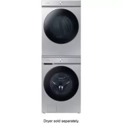 Samsung - Bespoke 5.3 Cu. Ft. Ultra Capacity Front Load Washer With Super Speed Wash And AI Smart Dial - Silver Steel -Appliance Shop 55d0a2e2 ea73 56f0 8f5c ffd0bdb613c6