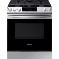 Samsung - 6.0 Cu. Ft. Front Control Slide-in Gas Range With Wi-Fi, Fingerprint Resistant - Stainless Steel -Appliance Shop 5605727d 3949 497a bdae 28a5cb6dd0de