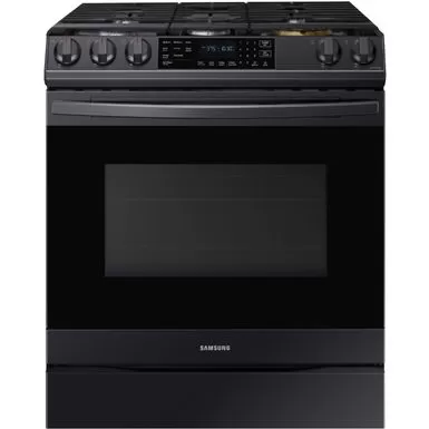 Samsung 6.0-Cu. Ft. Front Control Slide-In Gas Range With AirFry, Brushed Black 3 Samsung 6.0-Cu. Ft. Front Control Slide-In Gas Range With AirFry, Brushed Black