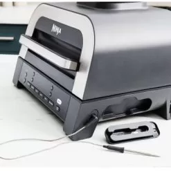 Ninja - Foodi Smart XL 6-in-1 Countertop Indoor Grill With Smart Cook System, 4-quart Air Fryer - Dark Grey/Stainless -Appliance Shop 571dbe69 ddf4 5185 b1b9 76071fd17ed6