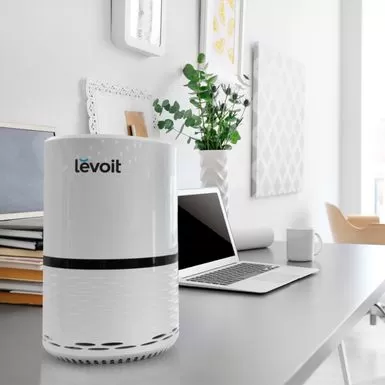 Levoit - Aerone 129 Sq. Ft True HEPA Air Purifier With Replacement Filter - White 9 Levoit - Aerone 129 Sq. Ft True HEPA Air Purifier With Replacement Filter - White - Image 7