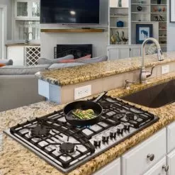 30 In. Gas Cooktop,Stainless Steel Gas Cooktop,NG/LPG Convertible Gas Burners - Silver 29 30 In. Gas Cooktop,Stainless Steel Gas Cooktop,NG/LPG Convertible Gas Burners - Silver -Appliance Shop 57689a4a a149 4b6e 9298 ee341a02ffa0