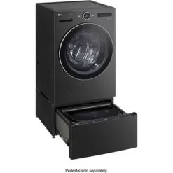LG - 5.0 Cu. Ft. High-Efficiency Stackable Smart Front Load Washer With Steam And TurboWash 360 - Black Steel 29 LG - 5.0 Cu. Ft. High-Efficiency Stackable Smart Front Load Washer With Steam And TurboWash 360 - Black Steel -Appliance Shop 57b5fbe6 cec6 52f5 8137 61e2db000436
