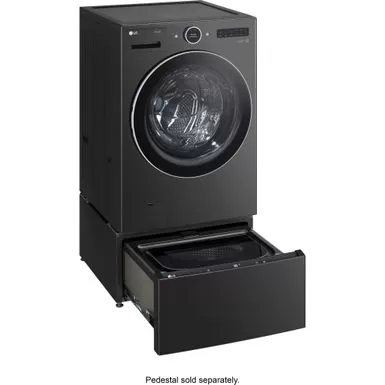 LG - 5.0 Cu. Ft. High-Efficiency Stackable Smart Front Load Washer With Steam And TurboWash 360 - Black Steel 10 LG - 5.0 Cu. Ft. High-Efficiency Stackable Smart Front Load Washer With Steam And TurboWash 360 - Black Steel - Image 8