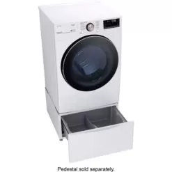 LG - 7.4 Cu. Ft. Stackable Smart Gas Dryer With Steam And Built-In Intelligence - White -Appliance Shop 58e4d676 ee58 54a6 8df9 673e5fdf73fc
