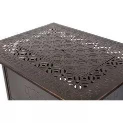 Fire Sense - Dynasty Rectangular Aluminum LPG Fire Pit - Antique Bronze -Appliance Shop 58e8cb11 8203 5b11 ad49 572916e1a919