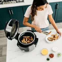 Ninja - Foodi 14-in-1 8qt. XL Pressure Cooker & Steam Fryer With SmartLid - Stainless/Black 37 Ninja - Foodi 14-in-1 8qt. XL Pressure Cooker & Steam Fryer With SmartLid - Stainless/Black -Appliance Shop 596f5381 b823 4a11 8d50 c1c7ee1ffaf1