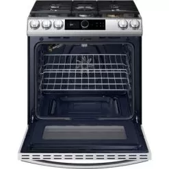 Samsung 6.0-Cu. Ft. Slide-In Front Control Gas Range With Smart Dial And Air Fry, Stainless Steel -Appliance Shop 597dc1e0 505d 4d26 9c78 190ec86912b8