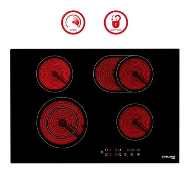 Gasland Chef 30"Built-in Radiant Electric Cooktop With 4 Burners, Electric Ceramic Cooktop In Black, 240V - Black 3 Gasland Chef 30"Built-in Radiant Electric Cooktop With 4 Burners, Electric Ceramic Cooktop In Black, 240V - Black