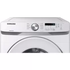 Samsung - 7.5 Cu. Ft. Stackable Electric Dryer With Sensor Dry - White -Appliance Shop 5bac129d edd4 5c66 88d0 04a37932dcef