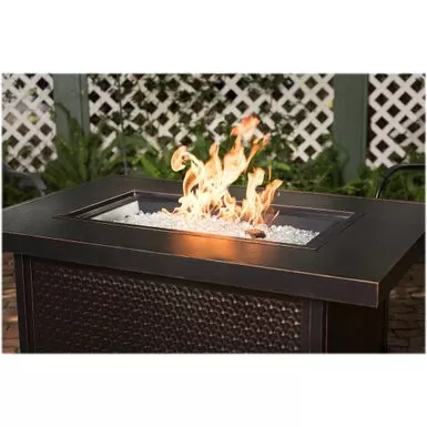 Fire Sense - Weyland Rectangular Aluminum LPG Fire Pit - Antique Bronze 4 Fire Sense - Weyland Rectangular Aluminum LPG Fire Pit - Antique Bronze - Image 2
