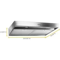 Whirlpool - 30" Convertible Range Hood - Stainless Steel -Appliance Shop 5c7de65b 8e87 5943 b6d5 bd2a16ed76af
