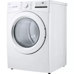 LG - 7.4 Cu. Ft. Stackable Electric Dryer With FlowSense - White -Appliance Shop 5c9377df 4eac 5afb af99 d00688a26d46