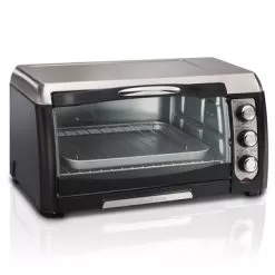 Hamilton Beach Black 6-slice Toaster Oven W/ Broiler - Black/Silver -Appliance Shop 5ddbaf27 5259 4fd1 a3f6 119722c24581