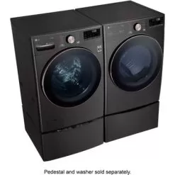 LG - 7.4 Cu. Ft. Stackable Smart Electric Dryer With Steam And Built-In Intelligence - Black Steel -Appliance Shop 5ecd388f 0156 5590 bd69 9de22ed41b12