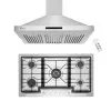 2 Piece Kitchen Package With 36" Gas Cooktop & 36" Ducted Wall Mount Range Hood - Silver 2 2 Piece Kitchen Package With 36" Gas Cooktop & 36" Ducted Wall Mount Range Hood - Silver -Appliance Shop 5f66ea85 bcf8 49a7 96fa 3ba071f542dc