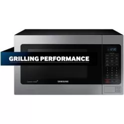 Samsung - 1.1 Cu. Ft. Countertop Microwave With Grilling Element - Stainless Steel -Appliance Shop 5f88d3c1 5fac 4d5e 9b72 cc778cac5f0a