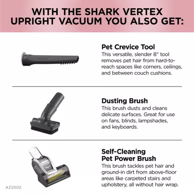 Shark - Vertex DuoClean PowerFin Upright Vacuum With Powered Lift-Away And Self-Cleaning Brushroll - Rose Gold 15 Shark - Vertex DuoClean PowerFin Upright Vacuum With Powered Lift-Away And Self-Cleaning Brushroll - Rose Gold - Image 13