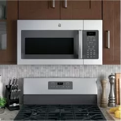 GE - 1.7 Cu. Ft. Over-the-Range Microwave - Stainless Steel -Appliance Shop 6081f333 d282 5d14 b2da 31e9ba7676e5