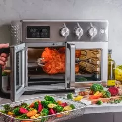 Bella Pro Series - 12-in-1 6-Slice Toaster Oven + 33-qt. Air Fryer With French Doors - Stainless Steel 30 Bella Pro Series - 12-in-1 6-Slice Toaster Oven + 33-qt. Air Fryer With French Doors - Stainless Steel -Appliance Shop 609f1c3f 99f3 5ac2 b213 d6856d2af412