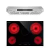 2 Piece Kitchen Appliances Packages Including 30" Radiant Electric Cooktop And 30" Under Cabinet Range Hood - Black -Appliance Shop 612773f9 e3bc 4db4 a383 b41ac87c8899