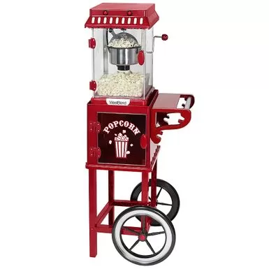 WestBend - 2.5-Ounce Popcorn Cart Popcorn Popper Machine - Red 4 WestBend - 2.5-Ounce Popcorn Cart Popcorn Popper Machine - Red - Image 2
