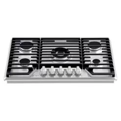 Pro-style 30 In. Built-in Gas Cooktop With 5 Sealed Burners - LPG Convertible In Stainless Steel - Silver