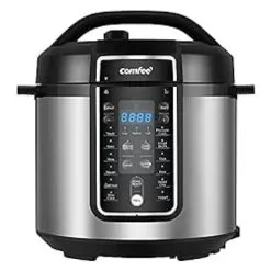 COMFEE Pressure Cooker 6 Quart With 12 Presets, Multi-Functional Programmable Slow Cooker, Rice Cooker, Steamer, Saut Pan, Egg Cooker, Warmer And More